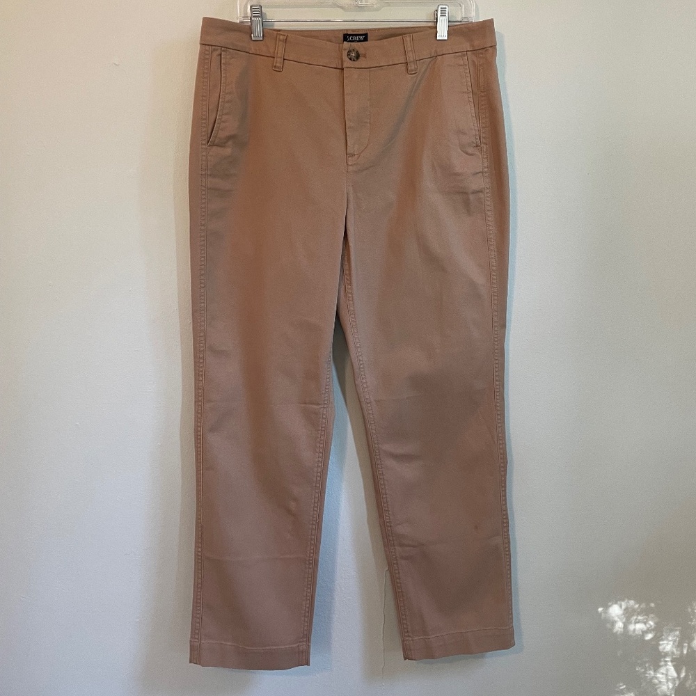 NWT J Crew High-rise Girlfriend Chino, Sz 10